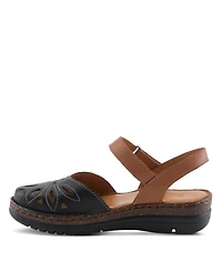 Spring Step Women's Azmira Mary Jane with Laser-Cut Detail Sandals