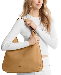 Michael Kors Women's Nolita Large Nubuck Hobo Shoulder Bag