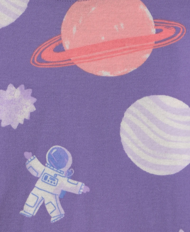 Carter's Toddler Girls' 2T-5T Space Dog Cotton Snug-Fit Pajama, 4-Piece Set