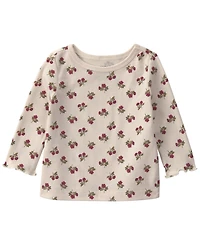 Carters Baby Girls' Long-Sleeve Top and Floral Overall 2-Piece Set