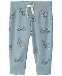 Carters Baby Boys' Dog Thermal Long-Sleeve Bodysuit and Pants, 2-Piece Set