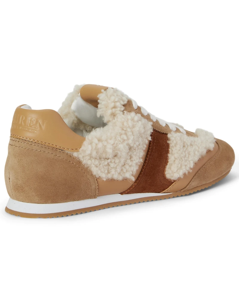 Lauren Ralph Women's Dani Low Profile Shearling Sneakers