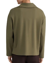 Jones New York Women's Long-Sleeve Zip-Front Pull-On Top