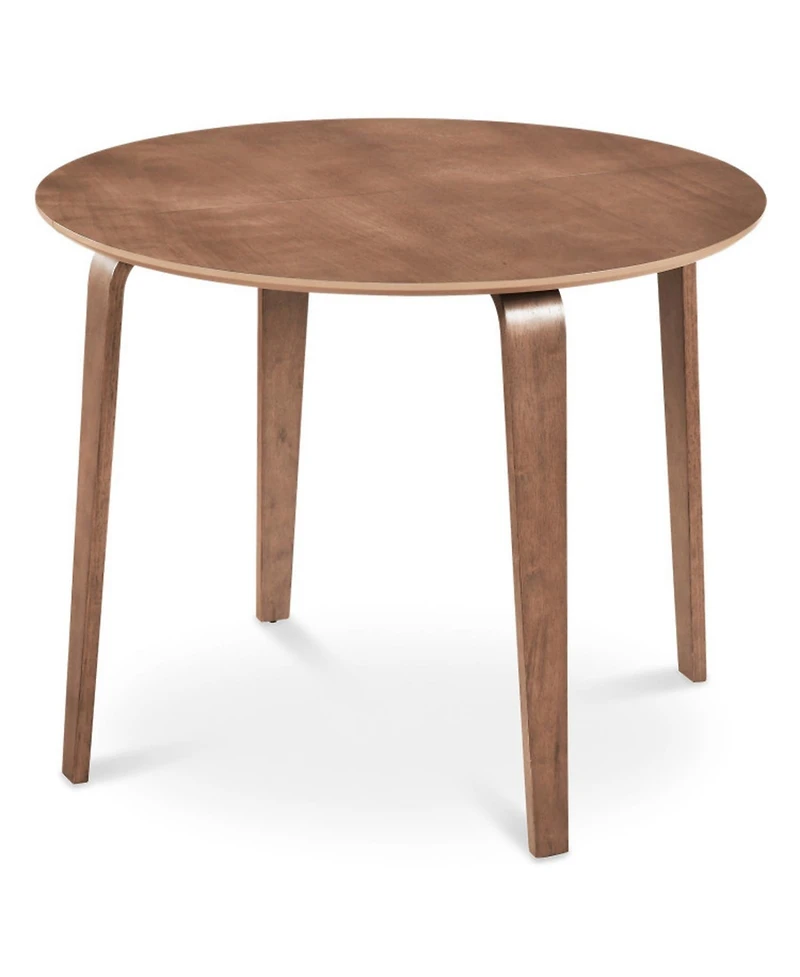 Sugift 37.5in Round Dining Table with Rubber Wood Legs for Small Spaces