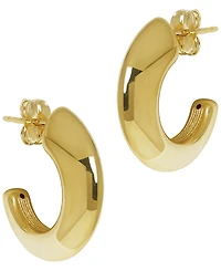 Macy's Sculptured Large Ram Horn Hoop Earrings in 14k Yellow Gold