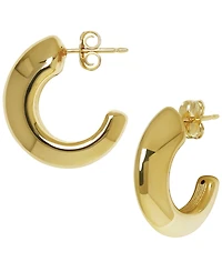 Macy's Sculptured Large Ram Horn Hoop Earrings in 14k Yellow Gold