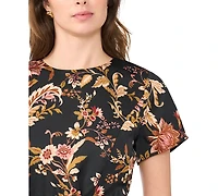 CeCe Women's Floral A-Line Mini Dress