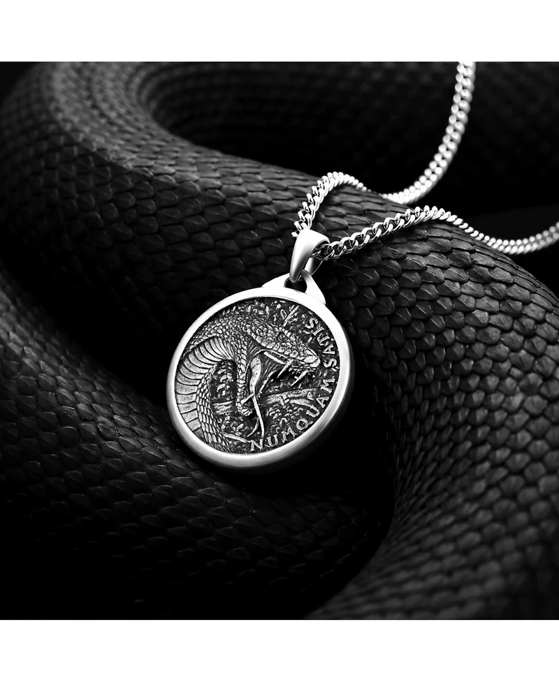 Vincero Men's Mamba Pendant - Sterling Silver Necklace