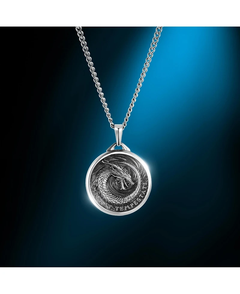 Vincero Men's Dragon Pendant - Sterling Silver Necklace