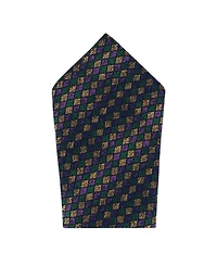 Trafalgar Men's Carnival Diamond Necktie and Pocket Square Bundle
