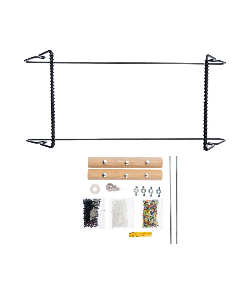 John Bead Light-Weight Metal Bead Loom Kit for Jewelry Making Bead Weaving