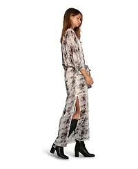 Belle & Bloom Women's Heart on Fire Snake Print Kaftan