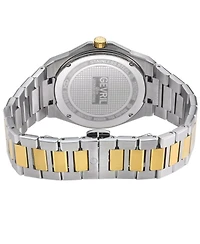 Gevril Men's Swiss Made Montauk Swiss Quartz Two tone Stainless Steel Bracelet Watch