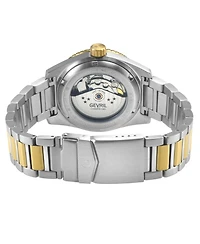 Gevril Men's Swiss Made Atlantic Avenue Swiss Automatic Two tone Stainless Steel Bracelet Watch