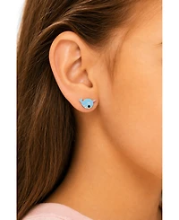 Chanteur Kids Narwhal Hypoallergenic Earrings for Girls with Surgical Titanium Screwbacks
