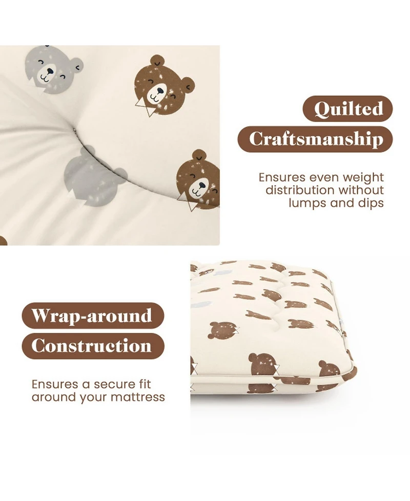 Sugift Full Size Foldable Futon Mattress with Washable Cover and Carry Bag