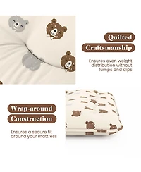 Sugift Full Size Foldable Futon Mattress with Washable Cover and Carry Bag