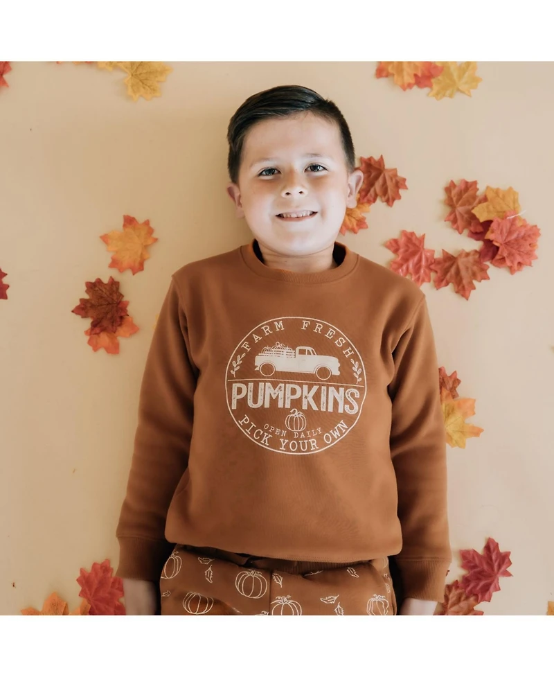 Sweet Wink Toddler Boys Farm Fresh Pumpkins Sweatshirt
