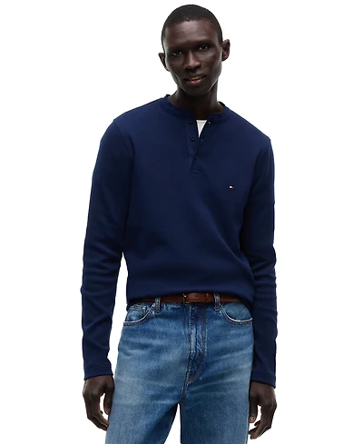 Tommy Hilfiger Men's Waffle Texture Henley Shirt