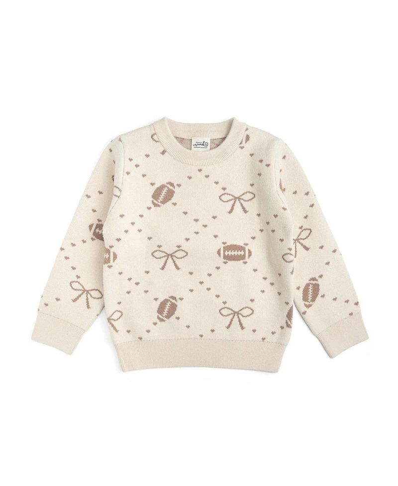 Sweet Wink Baby Girls Football Trellis Sweater