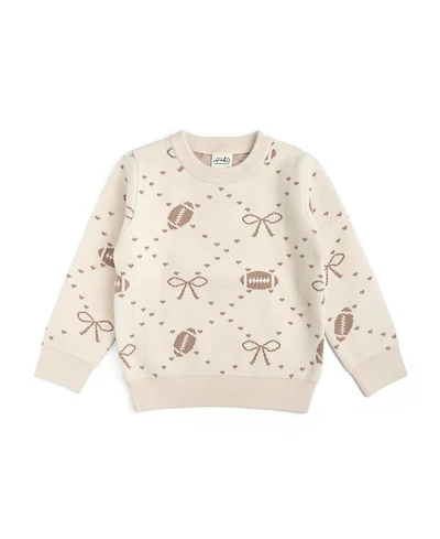Sweet Wink Baby Girls Football Trellis Sweater