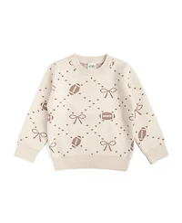 Sweet Wink Baby Girls Football Trellis Sweater