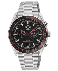 GV2 by Gevril Men's Swiss Made Freccia Swiss Quartz Silver Stainless Steel Bracelet Watch