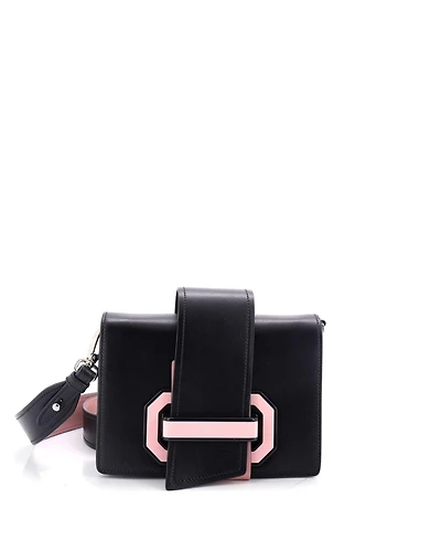Pre-Owned Prada Small Plex Ribbon Shoulder Bag City Calfskin