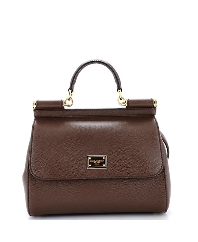 Pre-Owned Dolce and Gabbana Medium Miss Sicily Bag Leather