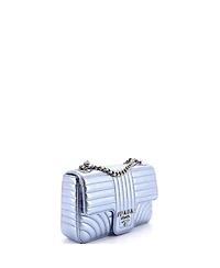 Pre-Owned Prada Medium Chain Flap Shoulder Bag Diagramme Quilted Leather