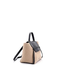 Pre-Owned Celine Mini Belt Bag Felt and Leather