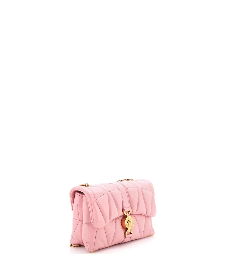 Pre-Owned Versace Mini Kleio Shoulder Bag Quilted Leather