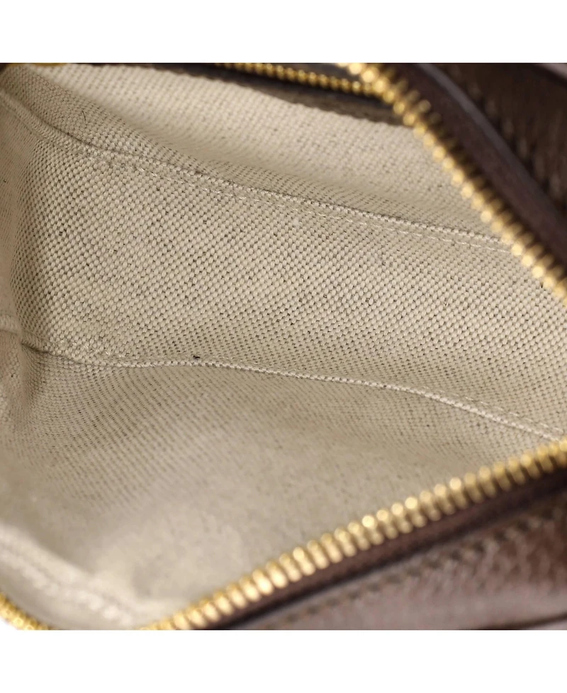 Pre-Owned Gucci Mini Ophidia Flap Shoulder Bag Gg Coated Canvas