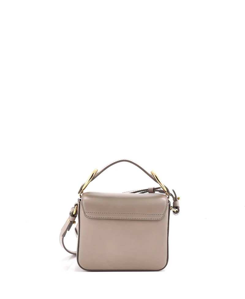Pre-Owned Chloe Mini C Flap Bag Leather