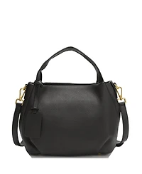 Susu Vale Genuine Leather Slouchy Satchel Bag for Women, Soft Top Handle Shoulder Purse, Everyday Crossbody Handbag with Adjustable Strap