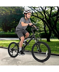 Sugift 20" Kids' Mountain Bike with 6-Speed and Front Suspension Fork, Ages 8+