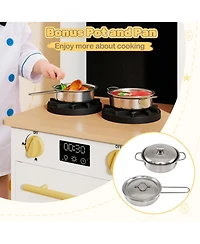 Sugift 2-Stove Sound & Light Kids Play Kitchen Seven, Ages 3+