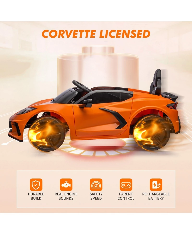 homfan Sports Coupe 12v Remote Control Electric Ride-On Car, 66 lb. Capacity, Ages 3+
