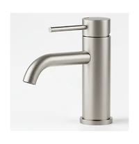 Busdays Single Handle Bathroom Faucet Lavatory Faucet Stainless Steel Single Hole Brushed Nickel