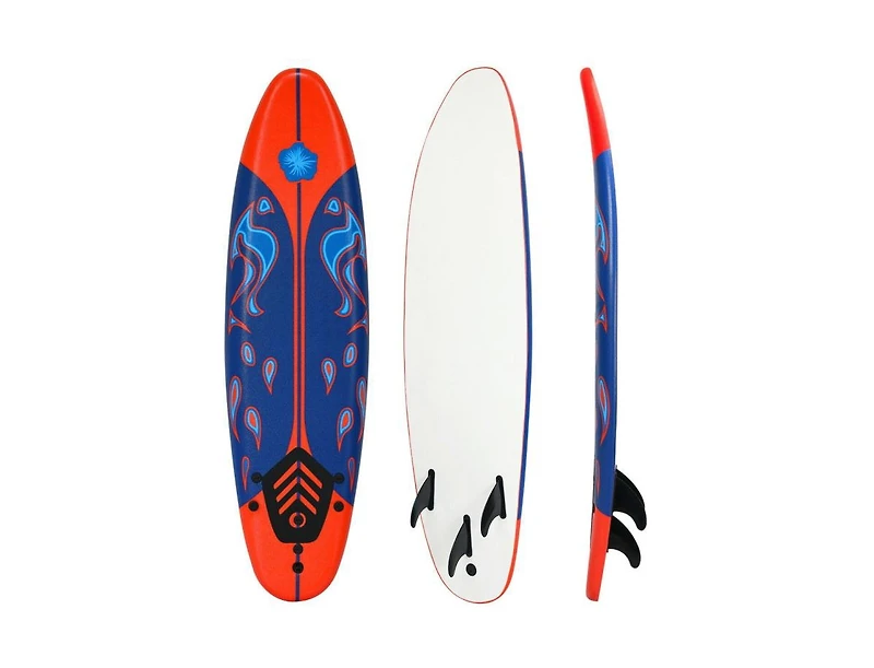 Hikeen 6 Feet Surfboard with 3 Detachable Fins