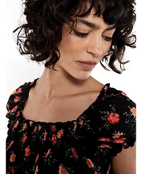 Apricot Women's Rose Milkmaid Midi Dress