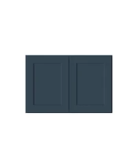 Boyel Living 24 Inch Height Double Door Deep Wall Cabinets with Shelves, Kitchen Cabinet Solid Wood Frame, Soft-Close Slides and Hinge