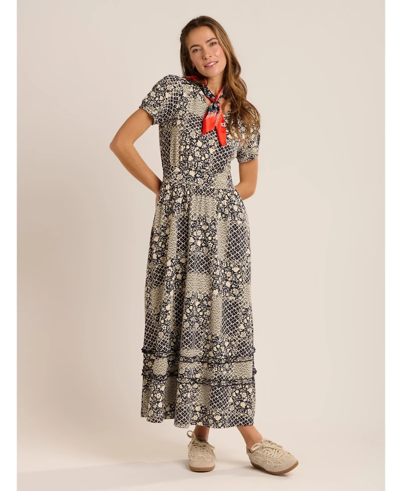 Brakeburn Women's Katerina Printed Maxi Dress