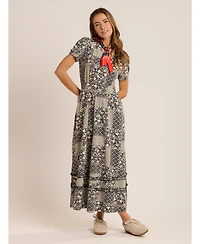 Brakeburn Women's Katerina Printed Maxi Dress