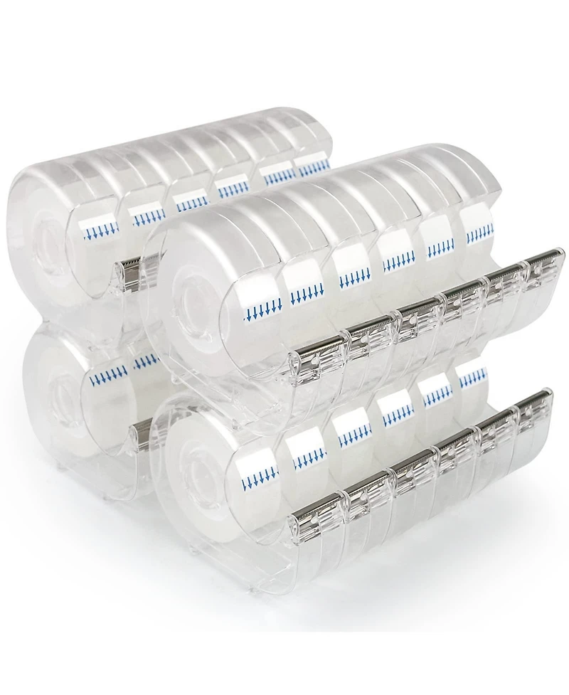 Danrong Pack Clear Tape With Refillable Dispensers Bulk For Office Home Craft Gift Wrapping