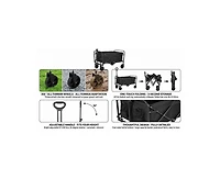 Mountaintop 680LBS Heavy Duty Folding Wagon Cart, All-Terrain Large Capacity, Camping Grocery Beach Sports Garden Home