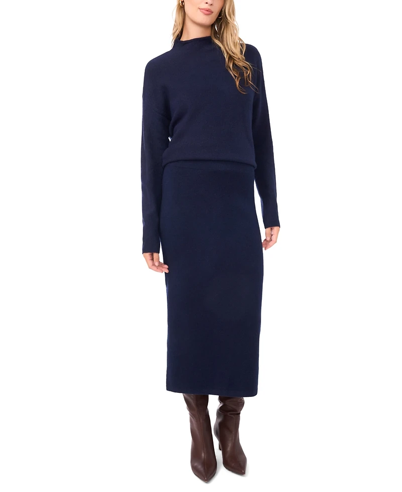 1.state Women's Side Slit Pencil Midi Skirt