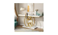 Slickblue 55" Narrow Console Table for Hallway or Sofa