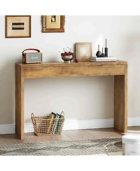 Slickblue 47.2-Inch Minimalist Entryway Console Table with Open Storage Shelves