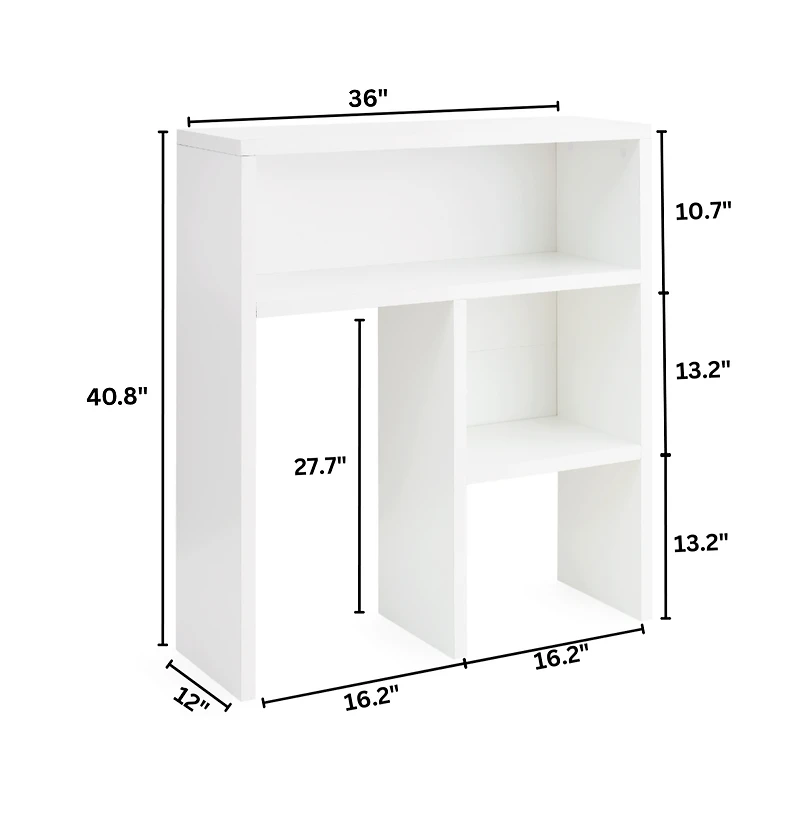 DormCo Yak About It Honeycomb Thick - Desk Bookshelf Hutch